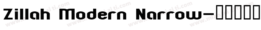 Zillah Modern Narrow字体转换